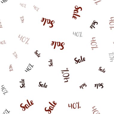 % 40 satış işaretleri ile Koyu Kırmızı vektör sorunsuz arka plan.