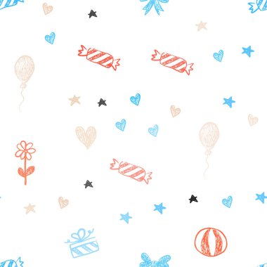 Açık Mavi, Tatil tarzında Sarı vektör sorunsuz zemin.