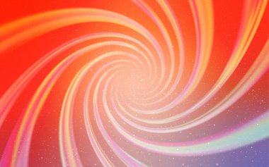 Galaksi yıldızları ile açık turuncu vektör arka plan.