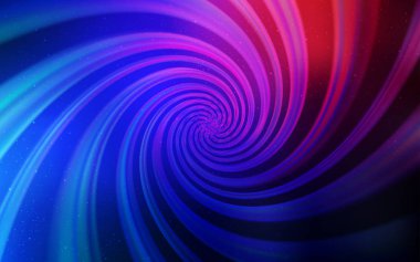 Koyu mavi, uzay yıldızlı kırmızı vektör şablonu. Renkli kozmik yıldızlı soyut çizimler. Astroloji web siteleri için desen.