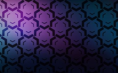 Koyu pembe, çizgileri olan mavi vektör şablonu.