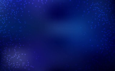 Gece gökyüzü desenle koyu mavi vektör yıldız.