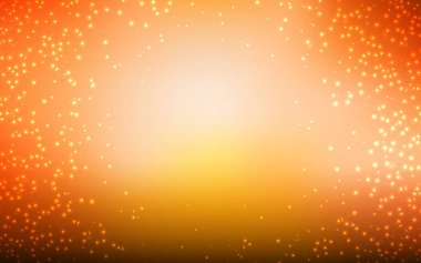 Astronomik yıldızlarla Hafif Turuncu vektör arka planı.