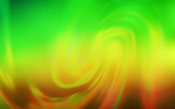 Ljusgrön, gul vektor färgglada oskärpa bakgrund. — Stock vektor