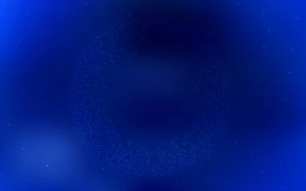 Plantilla vectorial azul oscuro con estrellas espaciales . — Archivo Imágenes Vectoriales