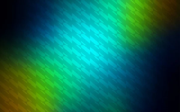 Bleu Foncé Couverture Vectorielle Jaune Avec Des Rayures Fines Lignes — Image vectorielle