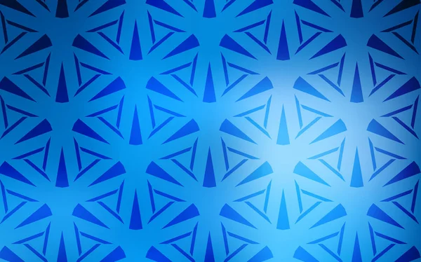 Modèle vectoriel bleu clair avec cristaux, triangles. — Image vectorielle