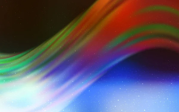 Lichte Multicolor vector lay-out met kosmische sterren. — Stockvector