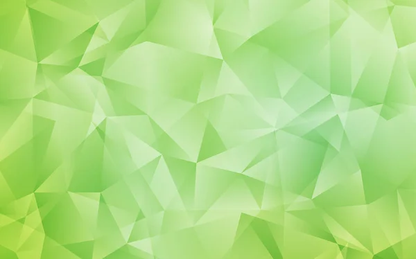 Ljus Grön Vektor Lysande Triangulära Layout Lysande Polygonal Illustration Som — Stock vektor