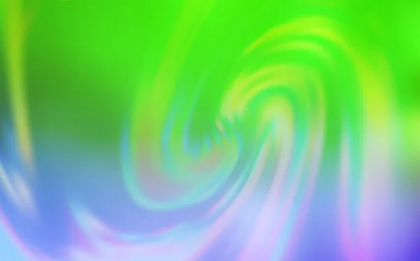 Hellrosa, grüner Vektor verschwommener Glanz abstrakter Hintergrund. — Stockvektor