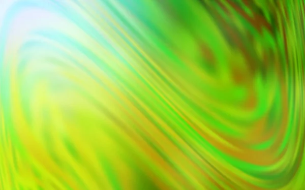 Vert clair, Jaune vecteur flou brillance texture abstraite . — Image vectorielle