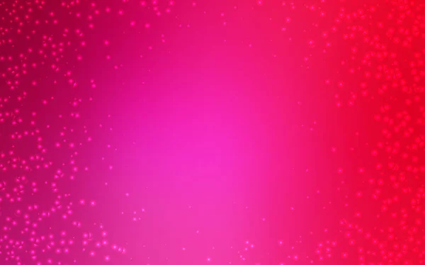 Textura vectorial rosa claro con estrellas de Vía Láctea . — Vector de stock