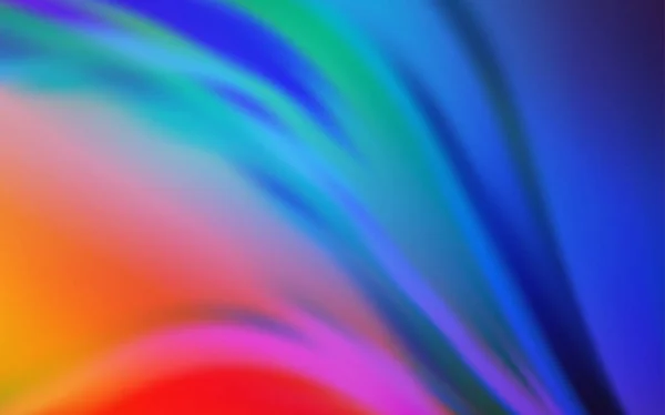 Modèle Lumineux Flou Bleu Clair Vecteur Rouge Illustration Abstraite Colorée — Image vectorielle