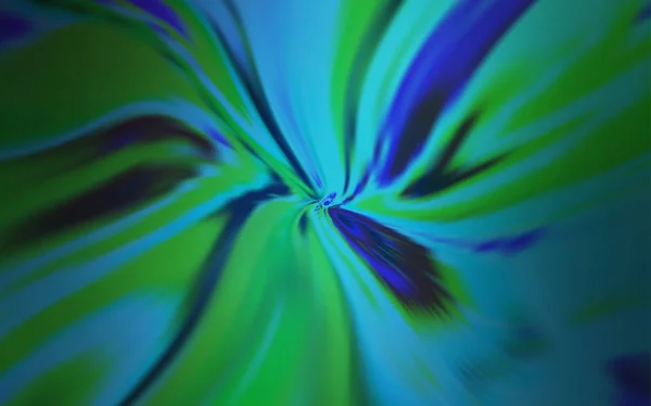 Luz azul, verde vector telón de fondo con líneas iris . — Vector de stock