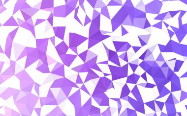 Açık Mor vektör parlayan üçgen kapak. Çokgen bir tarzda tamamen yeni bir renk illüstrasyon. Arka planlarınız için dokulu desen.