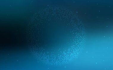 Koyu mavi vektör arka plan astronomi yıldız ile.