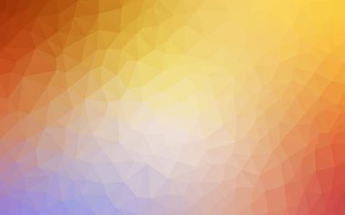 Pembe ışık, vektör soyut poligonal model sarı.