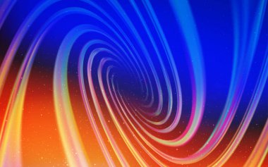 Açık mavi, sarı vektör uzay yıldızları ile şablon. Parlak astronomik yıldızlar ile renkli Illustration Shining. Futuristik reklam, kitapçıklar için desen.