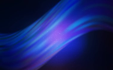 Gece gökyüzü yıldızlı koyu mavi vektör deseni. Bulanık dekoratif tasarım galaksi yıldızlarıyla basit bir stilde. Reklamınız, posteriniz, afişiniz için en iyi tasarım.