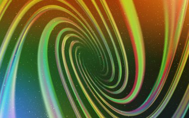 Açık yeşil, sarı vektör arka plan gökada yıldız ile. Gökyüzü yıldızlarla illüstrasyon soyut şablonunda parlayan. En iyi tasarım, reklam, poster, afiş için.