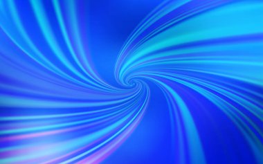 Eğri çizgileri olan hafif Mavili vektör deseni.