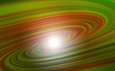 Koyu Yeşil, Uzay yıldızları ile sarı vektör şablonu. Big Dipper yıldız ile modern soyut illüstrasyon. Kozmik arka planlar için şablon.