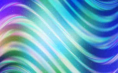 Açık Pembe, Gece gökyüzü yıldızları ile Mavi vektör deseni.