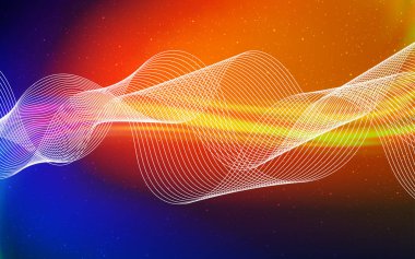 Açık Mavi, Kırmızı vektör modern zarif arka plan. Bulanıklık tarzında tamamen yeni renkli bir illüstrasyon. Web siteniz için bulanık tasarım.