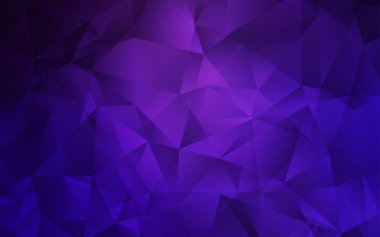 Koyu Mor vektör parlayan üçgen düzen.