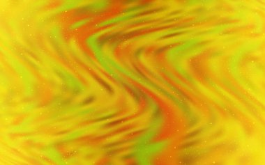 Uzay yıldızları ile koyu sarı vektör şablonu.