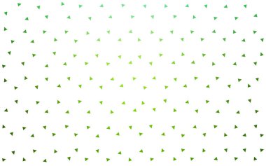 Açık Yeşil vektör üçgen mozaik arka plan.