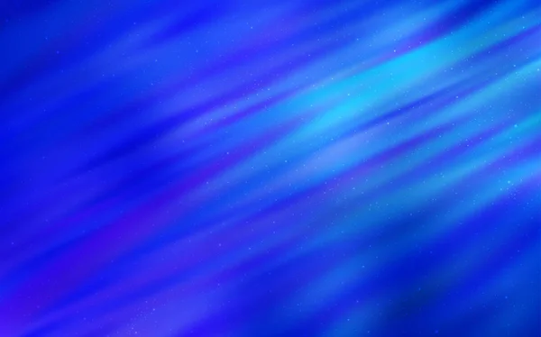 Textura vectorial azul oscuro con estrellas de la vía láctea . — Archivo Imágenes Vectoriales