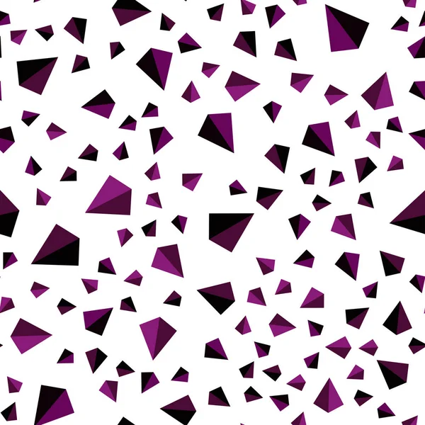 Vecteur rose foncé sans couture, fond isométrique avec triangles . — Image vectorielle