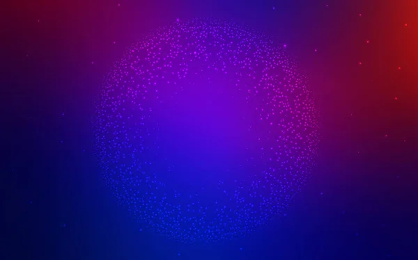 Azul Claro Fondo Rojo Vectorial Con Estrellas Galaxias Ilustración Abstracta — Vector de stock