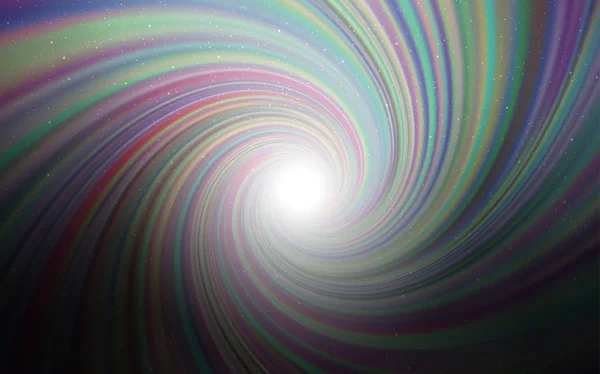 Dunkelgrauer Vektorhintergrund Mit Galaxiensternen Glitzernde Abstrakte Illustration Mit Bunten Kosmischen — Stockvektor