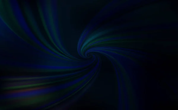 Dark BLUE vector backdrop with bent lines. — Stock Vector