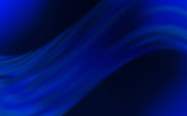 Plantilla Vectorial Azul Oscuro Con Estrellas Espaciales Diseño Decorativo Borroso — Vector de stock
