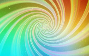 Açık Mavi, Astronomik yıldızlarla sarı vektör arka plan.