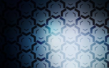 Kavisli çizgilere sahip koyu mavi vektör arka planı.