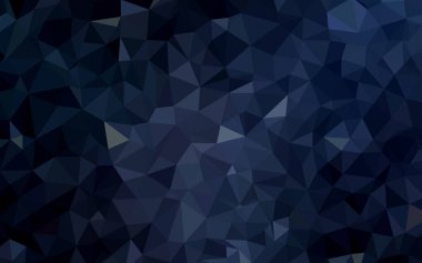 Koyu mavi vektör çokgen yerleşimi.