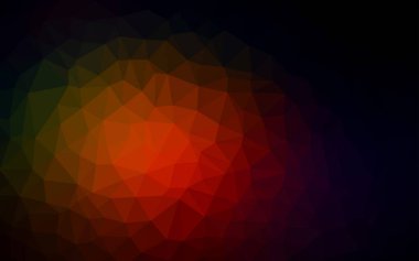 Koyu kırmızı vektör çokgen arkaplanı.