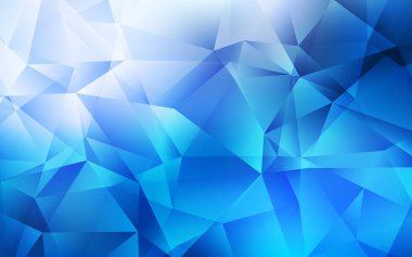 Hafif mavi vektör düşük Poli arka plan.