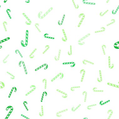 Işık yeşil vektör sorunsuz arka plan ile lezzetli xmas tatlılar.