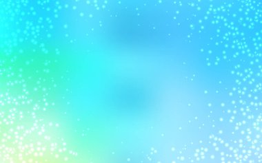 Açık mavi, Samanyolu yıldızlar ile yeşil vektör doku.