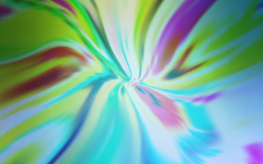 Açık Mavi, Wry çizgileri olan yeşil vektör şablonu.