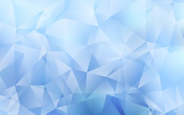 Açık mavi vektör soyut çokgen arkaplan.
