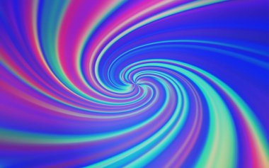 Açık Pembe, eğri çizgileri olan mavi vektör deseni.