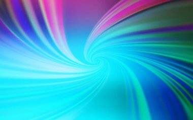 Açık Pembe, eğri çizgili Mavi vektör şablonu.