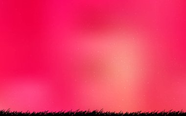 Açık kırmızı, astronomik yıldızlar ile sarı vektör arka plan.