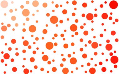 Noktalar ile Açık Turuncu vektör fon. Doğa tarzı bulanık daireler ile güzel renkli illüstrasyon. Güzel web siteleri için desen.